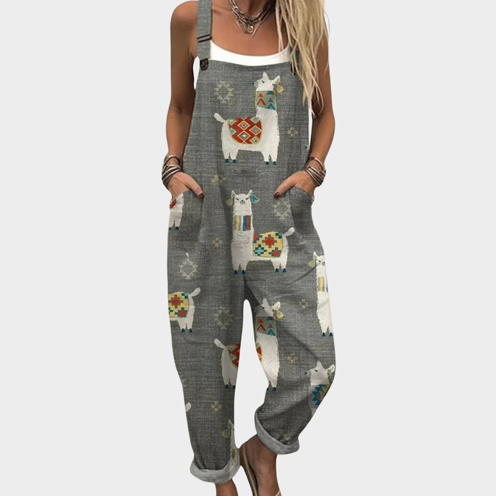 Sienna | Grey Boho Llamas