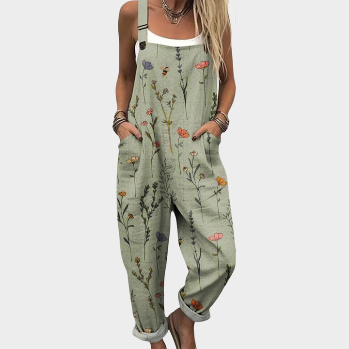 Harper | Sage Wildflower Jumpsuit