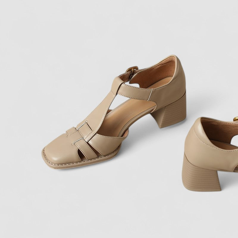 Elyxiana | Orthopaedic T-Bar Block Heels