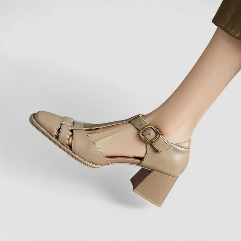 Elyxiana | Orthopaedic T-Bar Block Heels