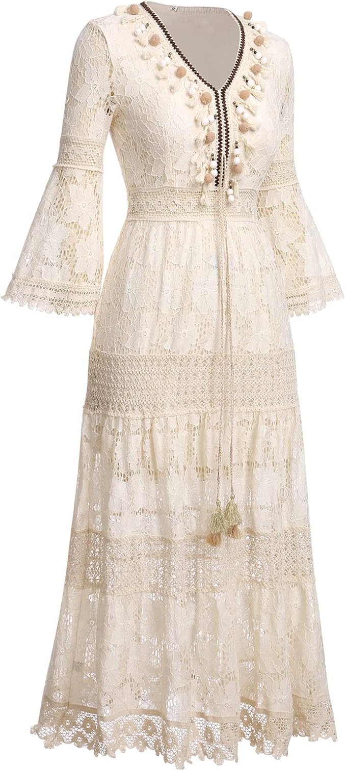 Amary - Boho Lace Dress