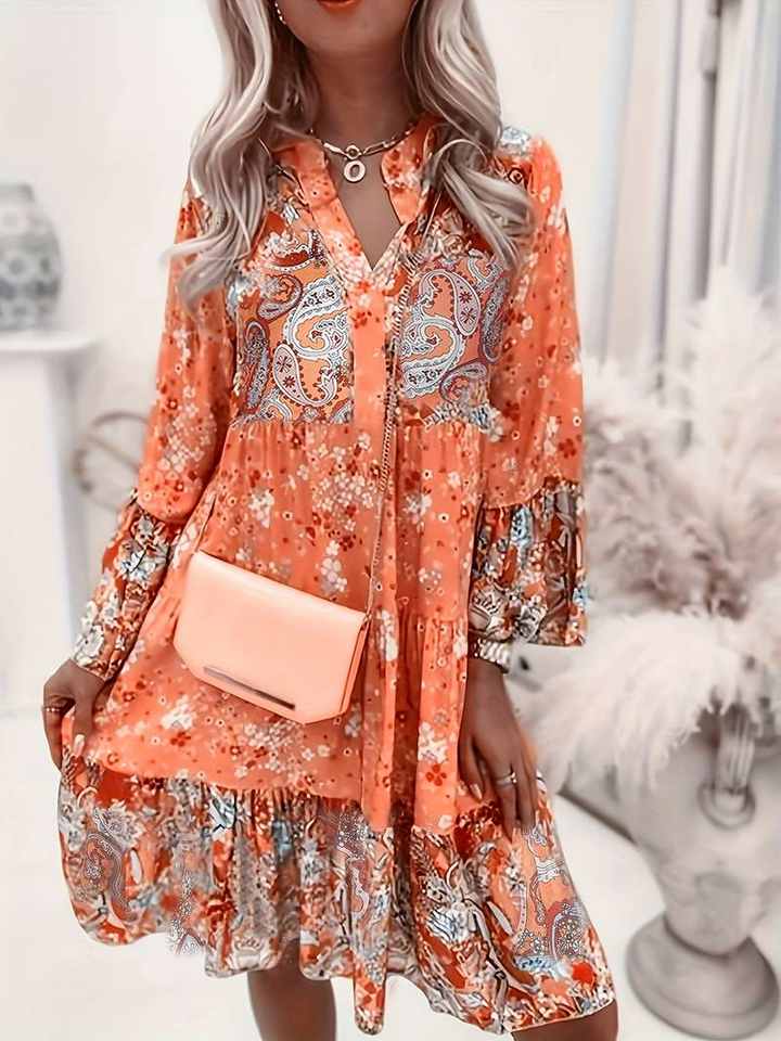 Eira - Printed Boho Dress