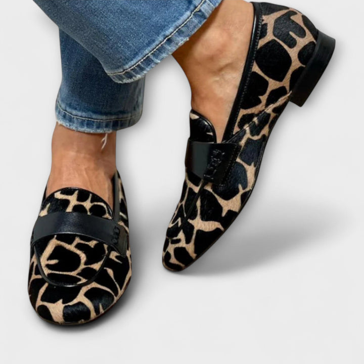 Leonie™ | Leopard Print Loafers
