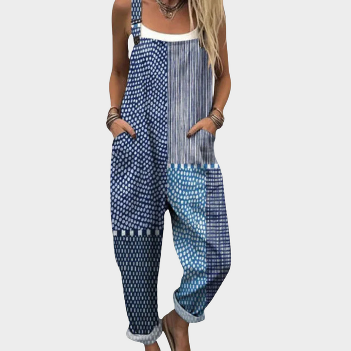 Isla | Graphic Blue Patchwork