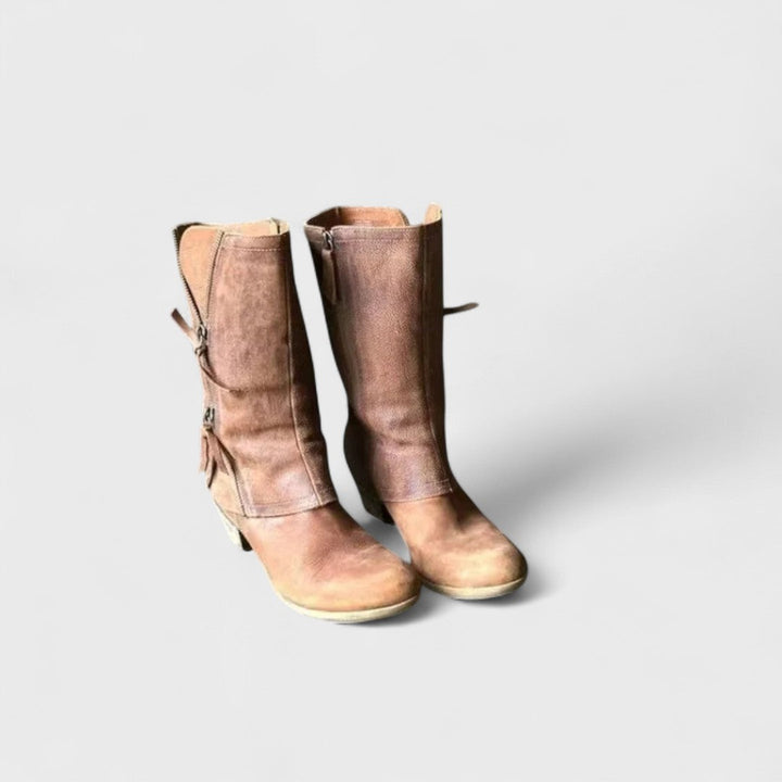 Alma - Vintage Mid-Calf Boots