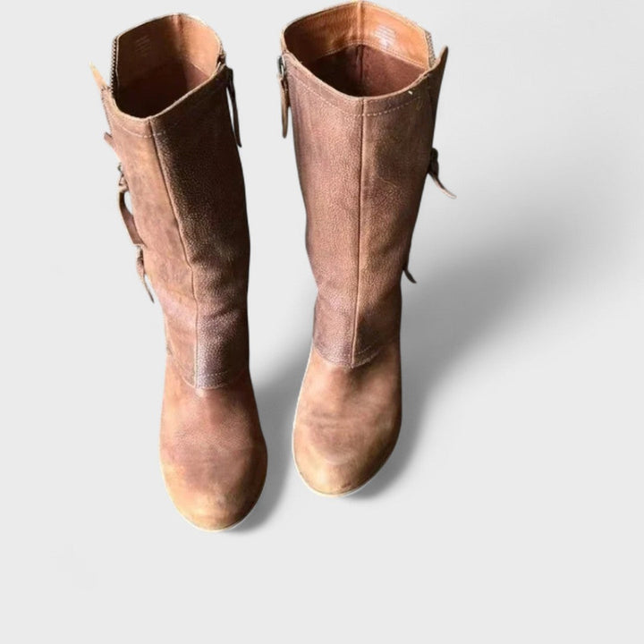 Alma - Vintage Mid-Calf Boots