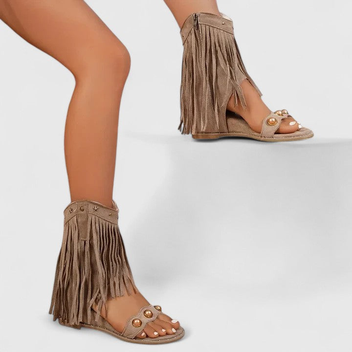 Eira - Chic Fringe Sandals