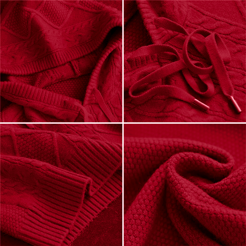 Emily | Cable Knit Hoodie