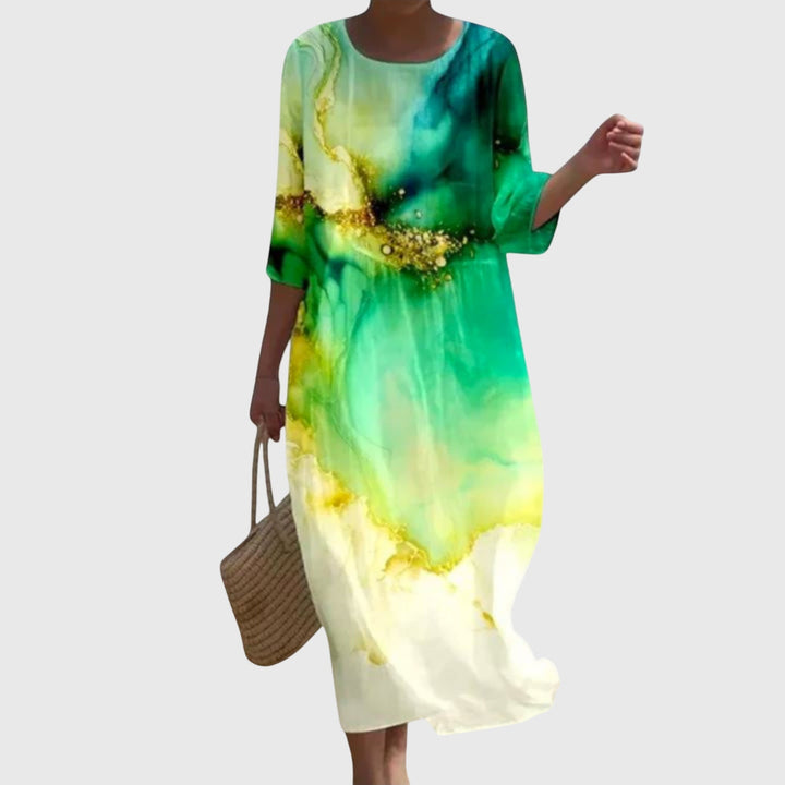 Hayley™ | Elegant Floral Maxi Dress
