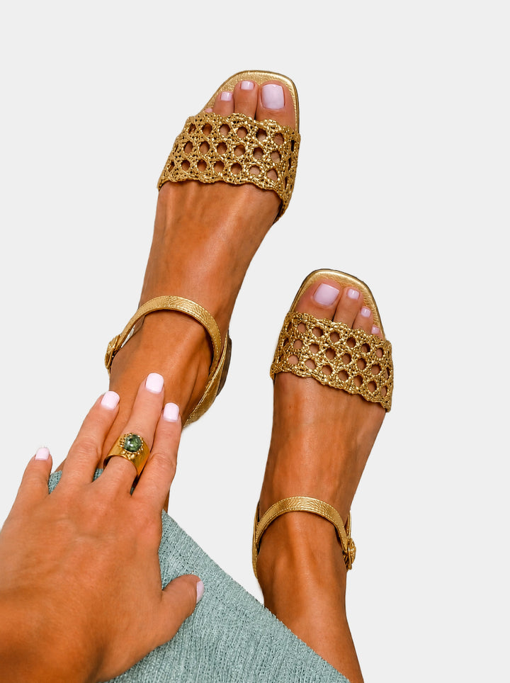 Gabriella – Golden Enchantment Sandals