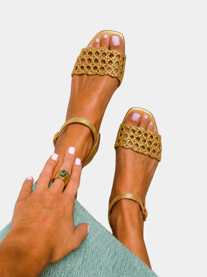 Gabriella – Golden Enchantment Sandals