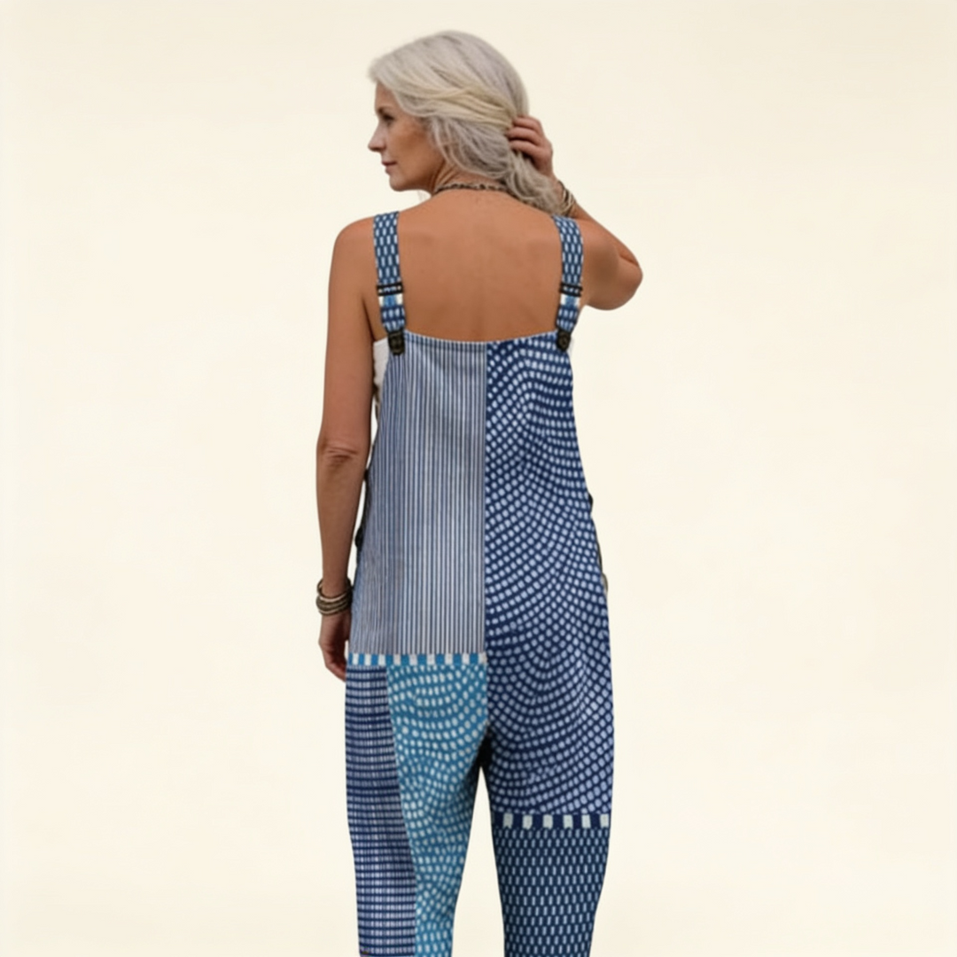 Isla | Graphic Blue Patchwork