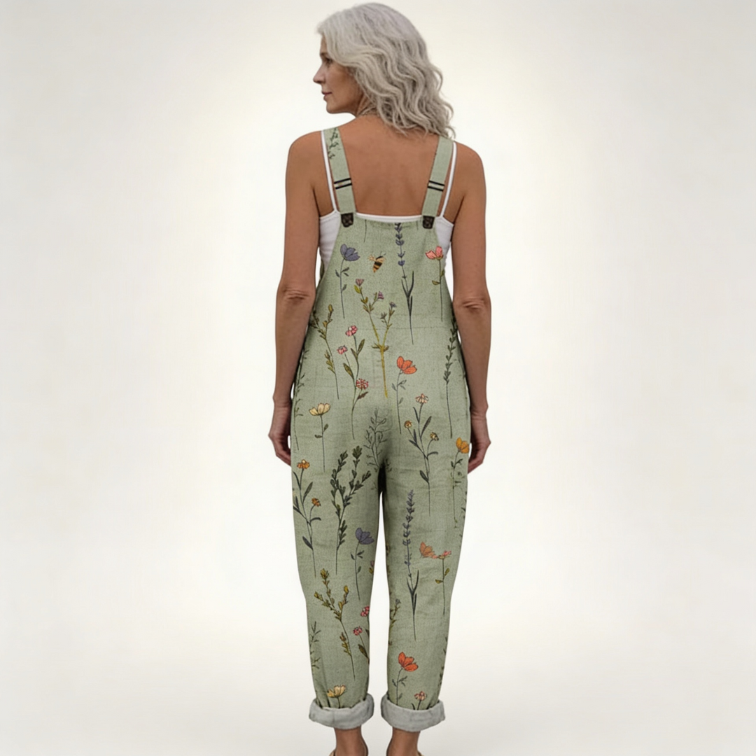 Harper | Sage Wildflower Jumpsuit