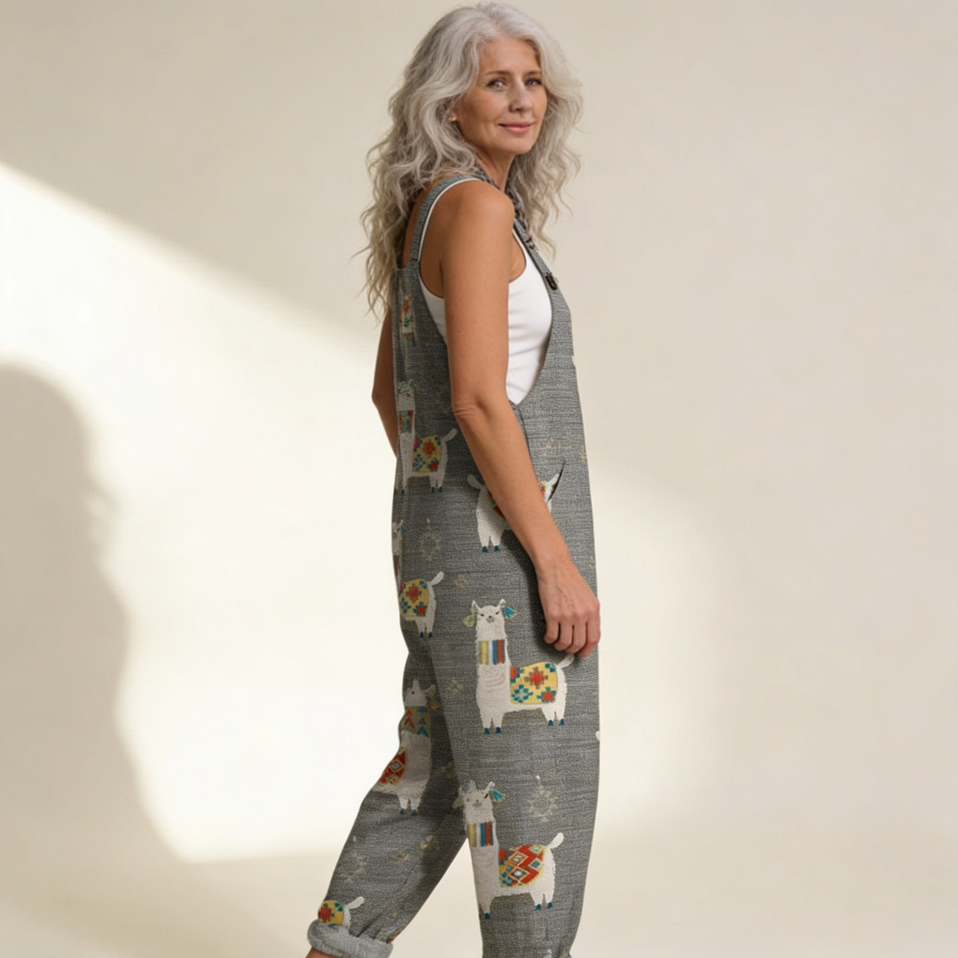 Sienna | Grey Boho Llamas