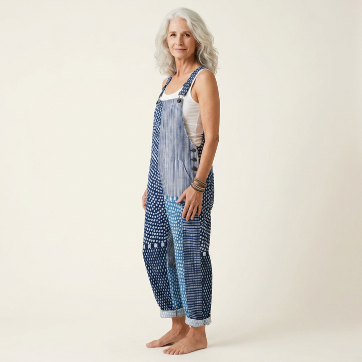 Isla | Graphic Blue Patchwork