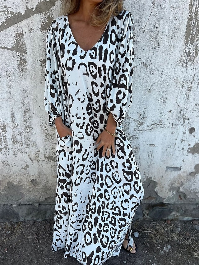 Jessa - Leopard Maxi Dress